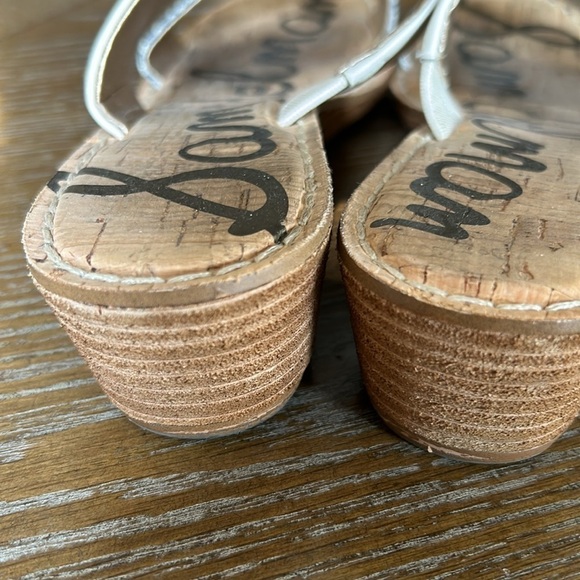 EUC Sam Edelman Gala Two Strap Low Wedge Sandals Women’s Size 8 - Picture 6 of 7